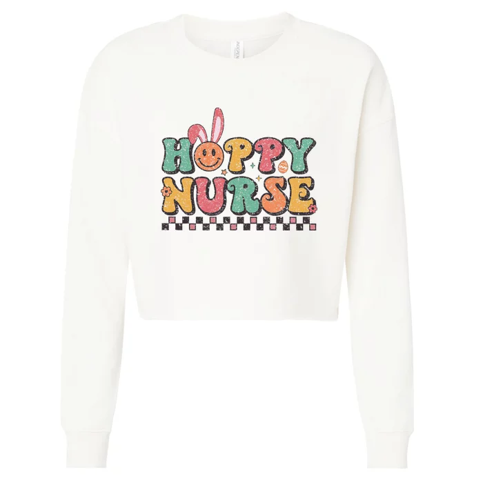 One Hoppy L&D Nicu Icu Picu Cardiac Nurse Easter Cropped Pullover Crew