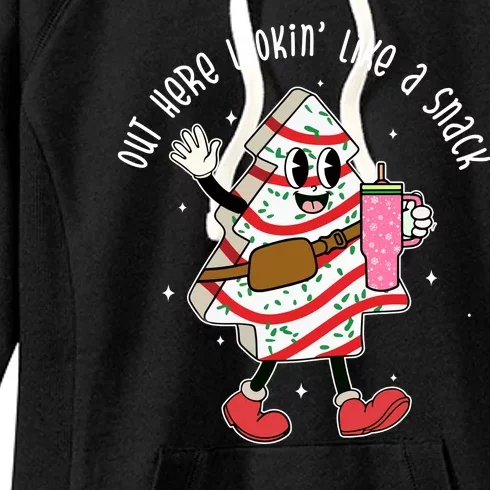 Out Here Lookin Like A Snack Christmas Funny Women's Fleece Hoodie