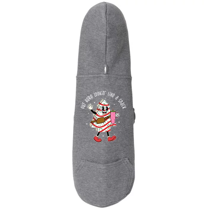 Out Here Lookin Like A Snack Christmas Funny Doggie 3-End Fleece Hoodie