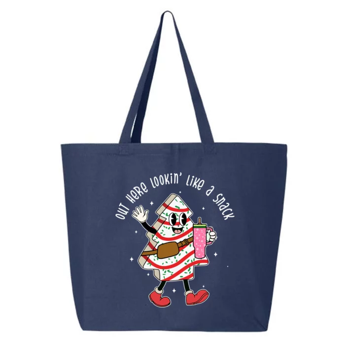 Out Here Lookin Like A Snack Christmas Funny 25L Jumbo Tote