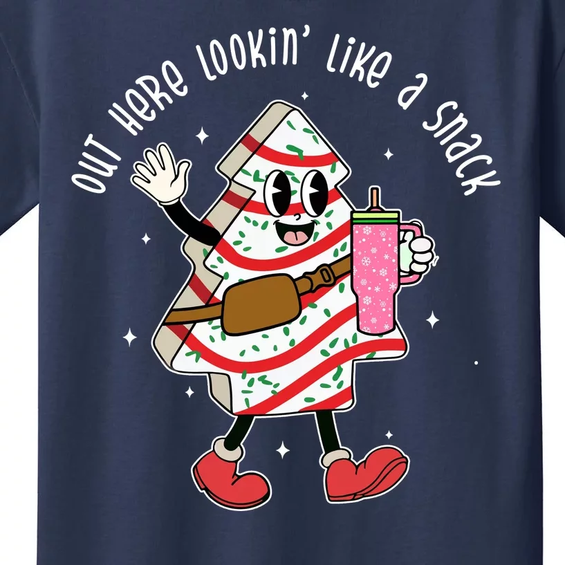 Out Here Lookin Like A Snack Christmas Funny Kids T-Shirt