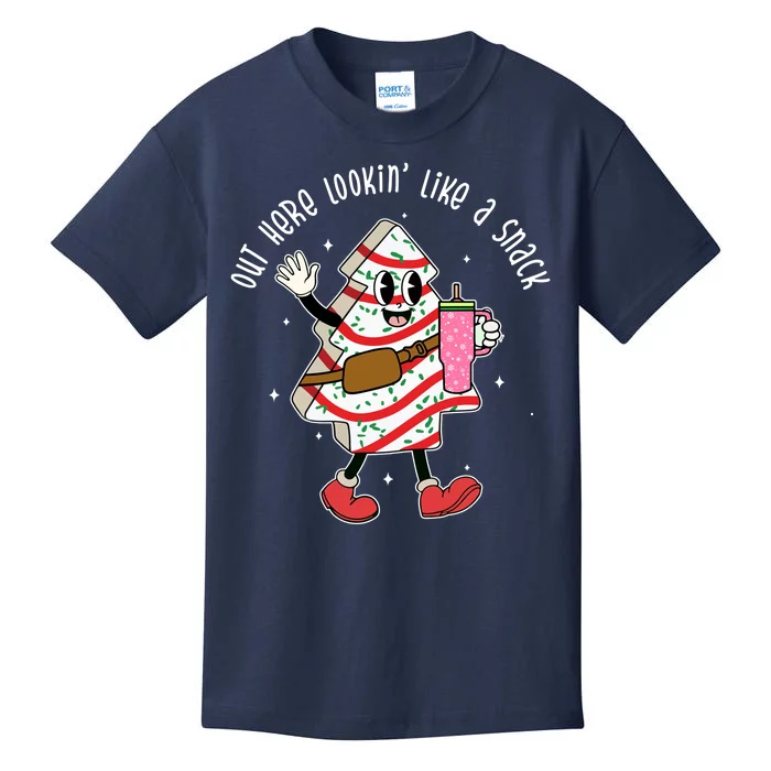 Out Here Lookin Like A Snack Christmas Funny Kids T-Shirt