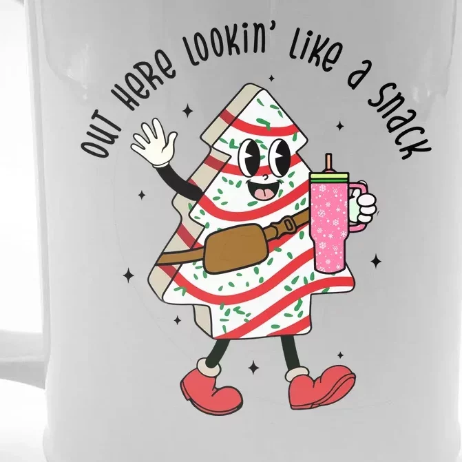 Out Here Lookin Like A Snack Christmas Funny Front & Back Beer Stein