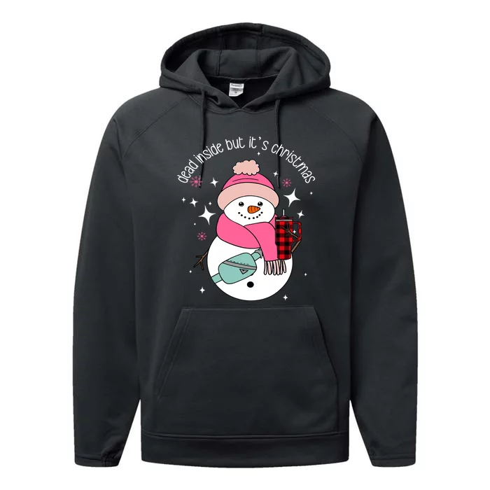 Out Here Looking Like A Snack Cute Boo Jee Xmas Snowman Performance Fleece Hoodie