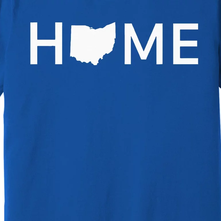 Ohio Home Love U.S. State Outline Silhouette Premium T-Shirt