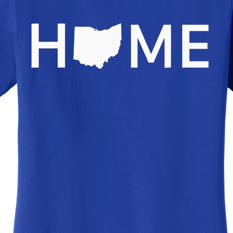 Ohio Home Love U.S. State Outline Silhouette Women's T-Shirt