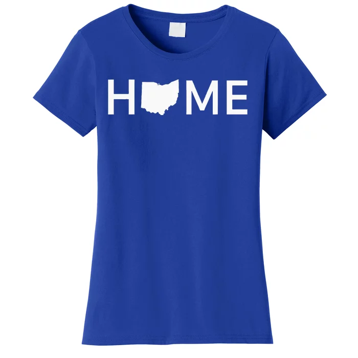 Ohio Home Love U.S. State Outline Silhouette Women's T-Shirt