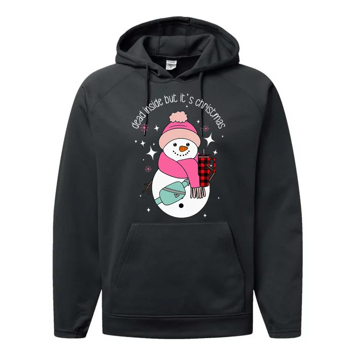 Out Here Looking Like A Snack Cute Boo Jee Xmas Snowman Performance Fleece Hoodie