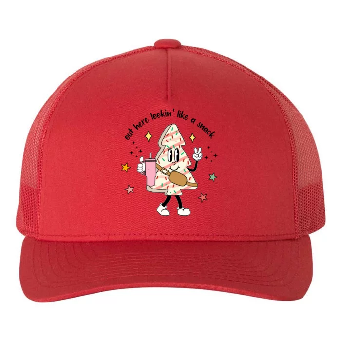 Out Here Lookin Like A Snack Funny Yupoong Adult 5-Panel Trucker Hat