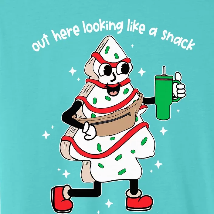 Out Here Looking Like A Snack Boo Jee Christmas Tree Cake ChromaSoft Performance T-Shirt