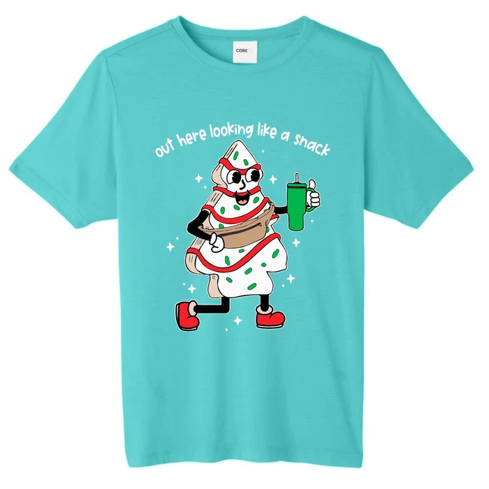 Out Here Looking Like A Snack Boo Jee Christmas Tree Cake ChromaSoft Performance T-Shirt