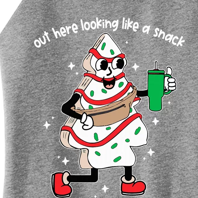 Out Here Looking Like A Snack Boo Jee Christmas Tree Cake Women’s Perfect Tri Rocker Tank