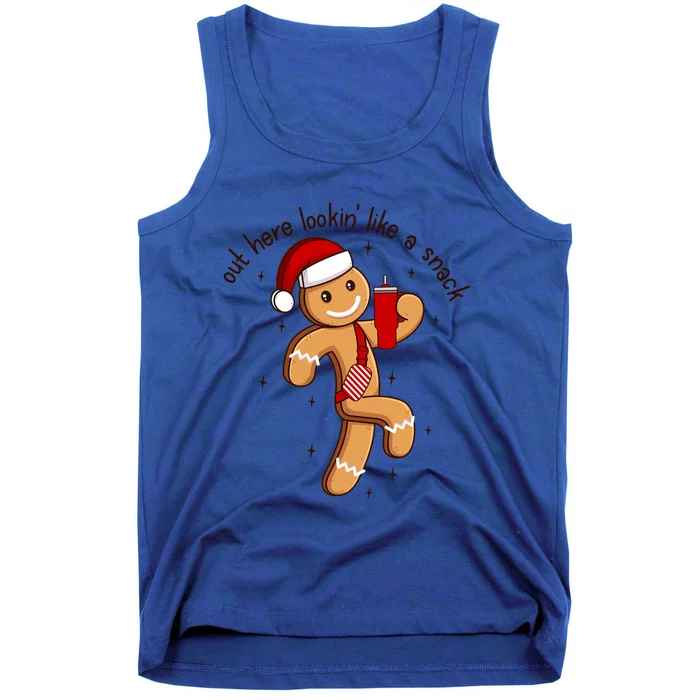 Out Here Lookin Like A Snack Boojee Gingerbread Christmas Meaningful Gift Tank Top