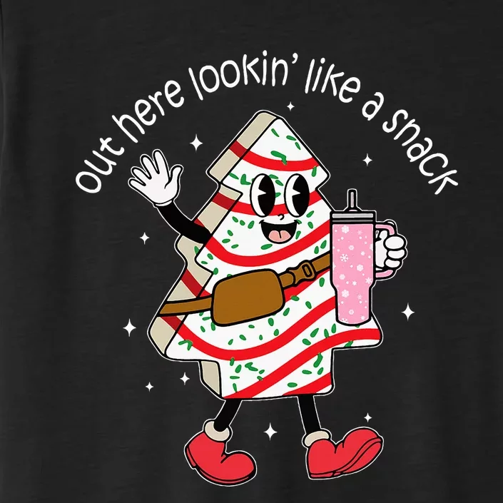 Out Here Looking Like A Snack Cute Boo Jee Xmas Trees Cakes ChromaSoft Performance T-Shirt