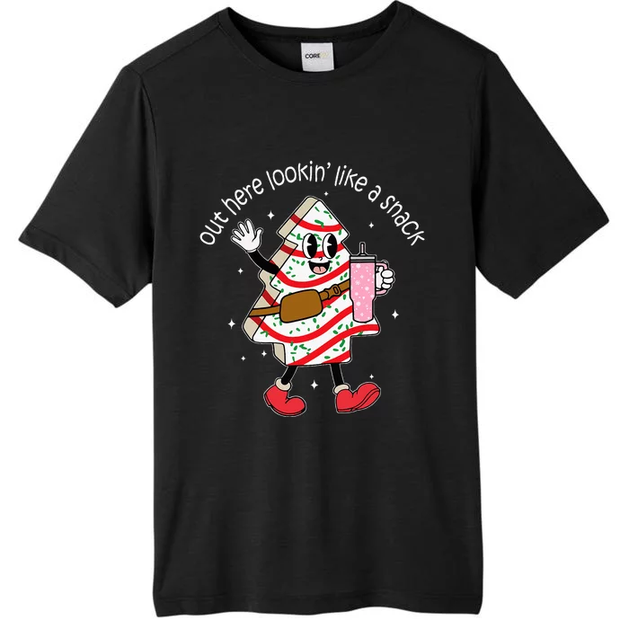 Out Here Looking Like A Snack Cute Boo Jee Xmas Trees Cakes ChromaSoft Performance T-Shirt