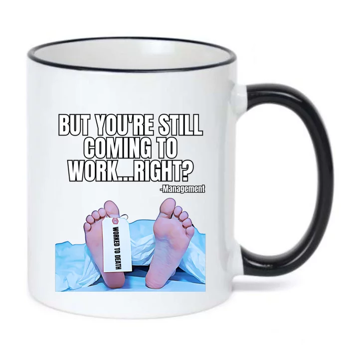 Office Humor Manager Employee Job And Career Funny Work Meme Black Color Changing Mug