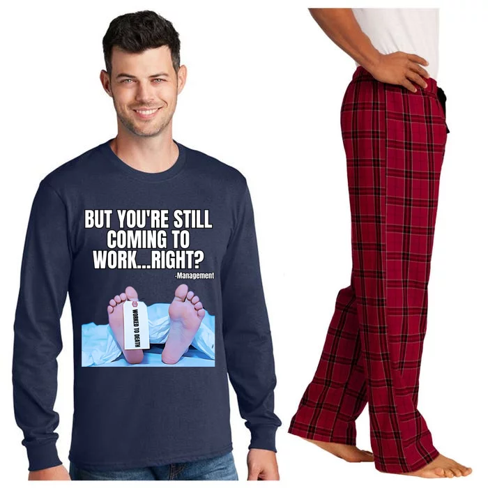 Office Humor Manager Employee Job And Career Funny Work Meme Long Sleeve Pajama Set