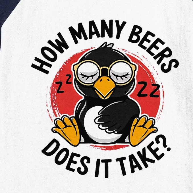 Owl How Many Beers Does It Take Baseball Sleeve Shirt