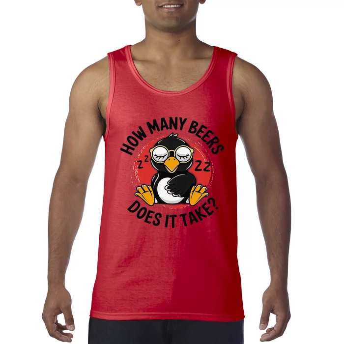 Owl How Many Beers Does It Take Tank Top