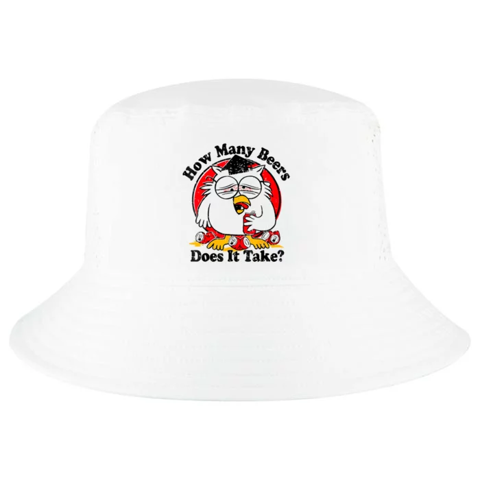 Owl How Many Beers Does It Take Funny Cool Comfort Performance Bucket Hat