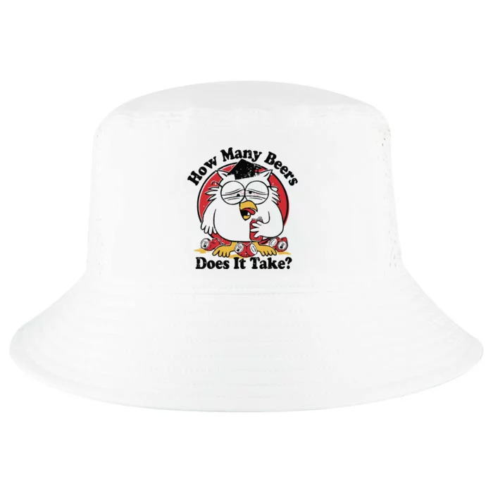 Owl How Many Beers Does It Take Cool Comfort Performance Bucket Hat