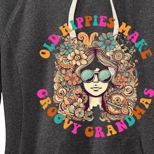 Old Hippies Make Groovy Grandmas Women's Fleece Hoodie