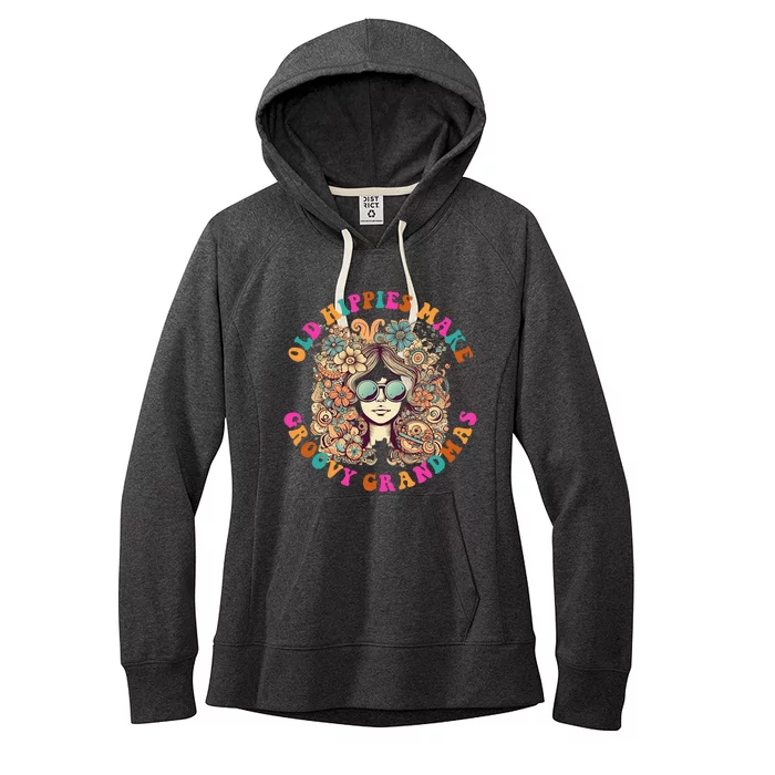 Old Hippies Make Groovy Grandmas Women's Fleece Hoodie