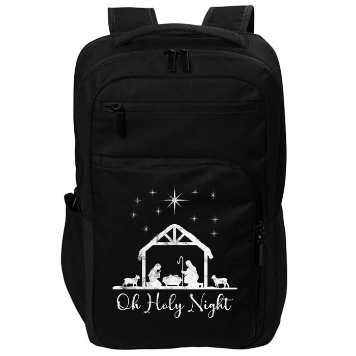 Oh Holy Night Jesus Stable In Bethlehem Impact Tech Backpack