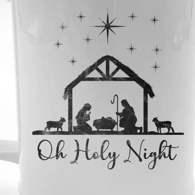 Oh Holy Night Jesus Stable In Bethlehem Front & Back Beer Stein