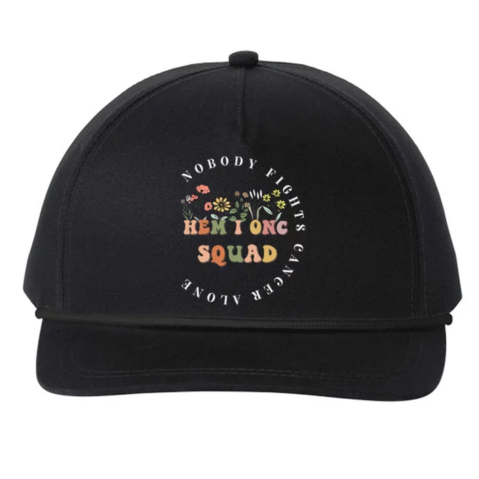 Oncology Hematology Nurse Squad Tee Pediatric HemOnc Doctor Snapback Five-Panel Rope Hat