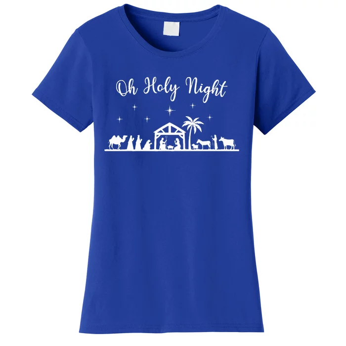 Oh Holy Night  Jesus Is The Reason For The Season Christmas Women's T-Shirt