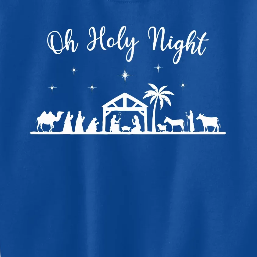 Oh Holy Night  Jesus Is The Reason For The Season Christmas Kids Sweatshirt