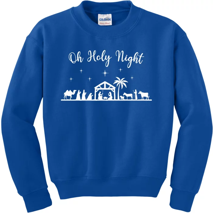 Oh Holy Night  Jesus Is The Reason For The Season Christmas Kids Sweatshirt