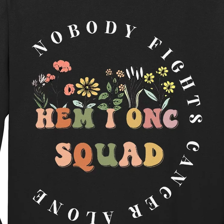 Oncology Hematology Nurse Squad Tee Pediatric HemOnc Doctor Long Sleeve Shirt