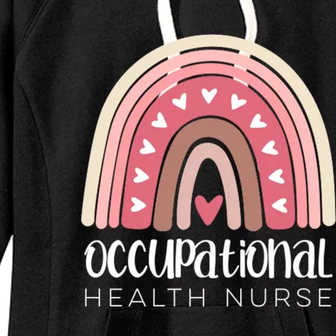 Occupational Health Nurse Rainbow Nursing Workplace Safety Cool Gift Women's Fleece Hoodie