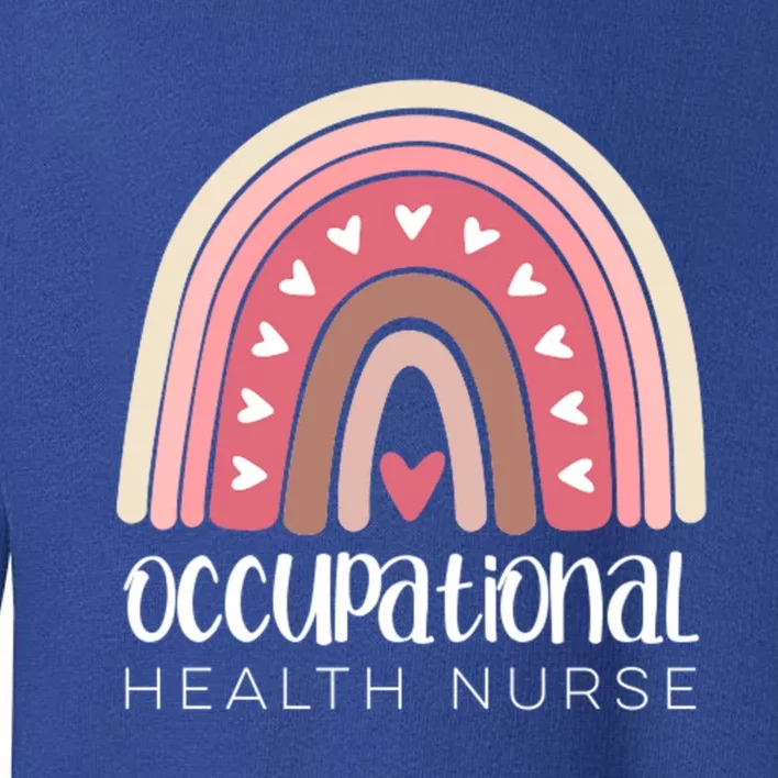 Occupational Health Nurse Rainbow Nursing Workplace Safety Cool Gift Toddler Sweatshirt