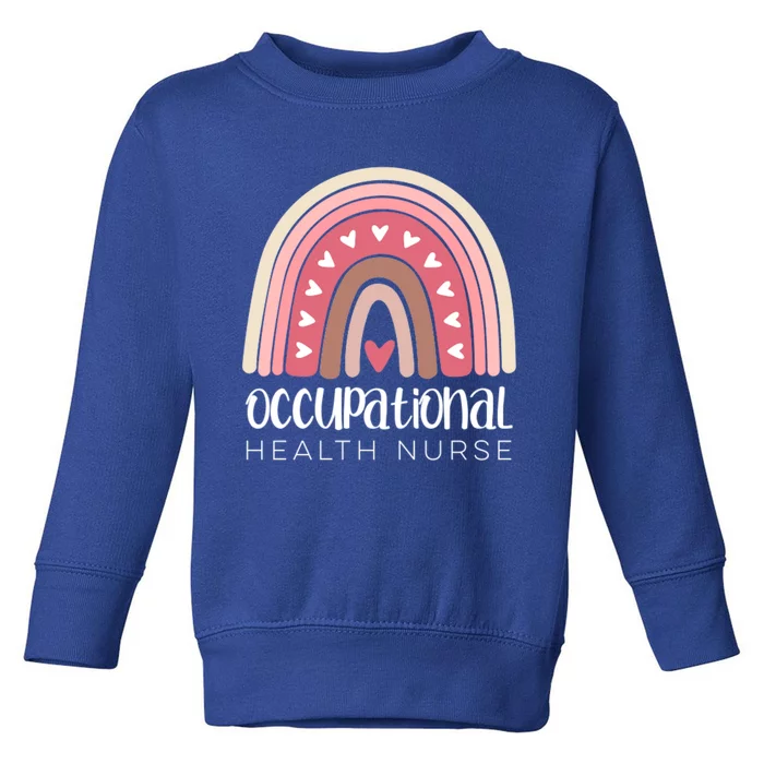 Occupational Health Nurse Rainbow Nursing Workplace Safety Cool Gift Toddler Sweatshirt