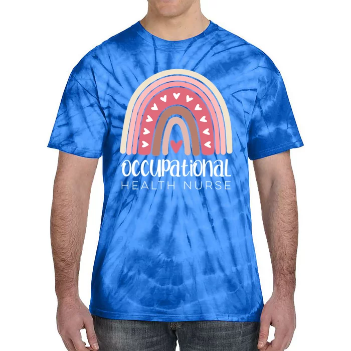 Occupational Health Nurse Rainbow Nursing Workplace Safety Cool Gift Tie-Dye T-Shirt