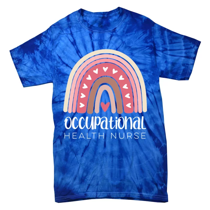 Occupational Health Nurse Rainbow Nursing Workplace Safety Cool Gift Tie-Dye T-Shirt