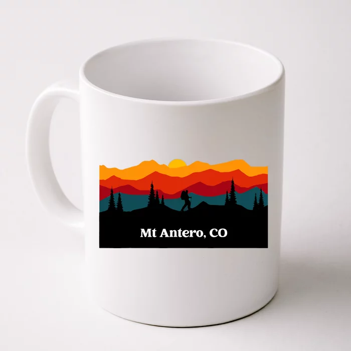 Outdoor Hiking Nature Mt Antero, CO National Park Trekking Front & Back Coffee Mug