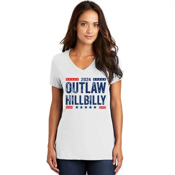 Outlaw Hillbilly Women's V-Neck T-Shirt