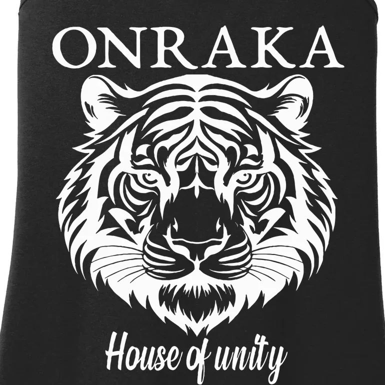 Onraka House Of Unity Rca School Social Onraka Tiger Orange Ladies Essential Tank