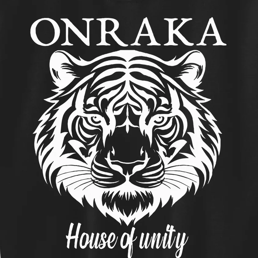 Onraka House Of Unity Rca School Social Onraka Tiger Orange Kids Sweatshirt