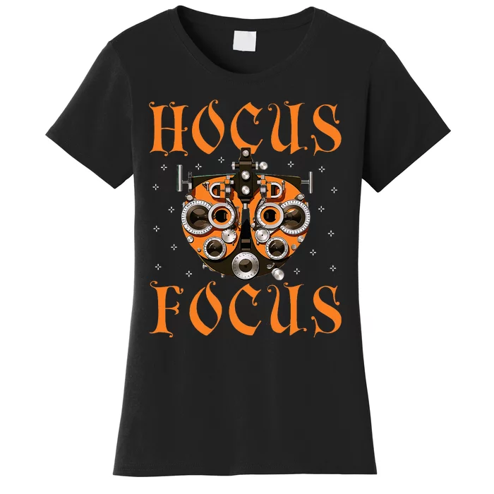 Optometry Halloween Optometrist Phoropter Focus Women's T-Shirt