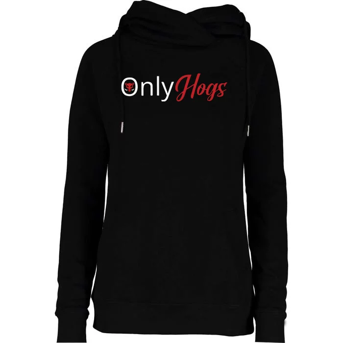 Only Hogs Womens Funnel Neck Pullover Hood