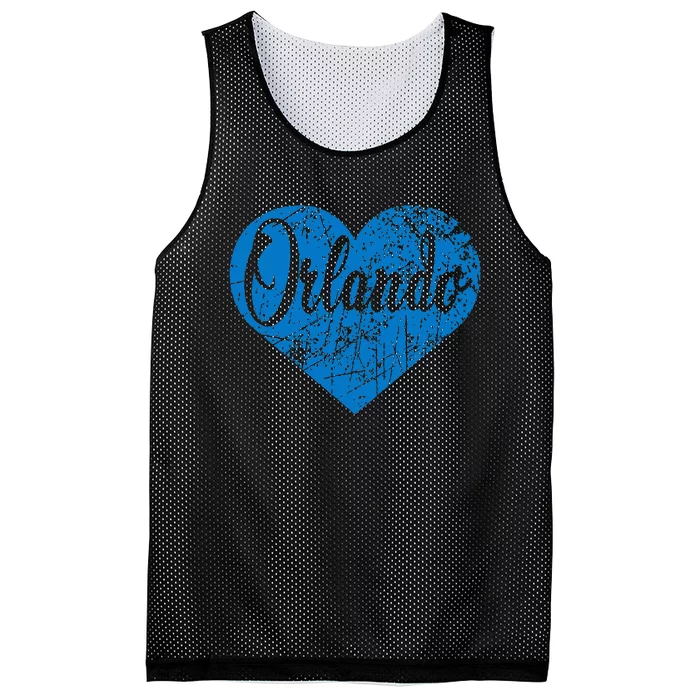 Orlando Heart Mesh Reversible Basketball Jersey Tank