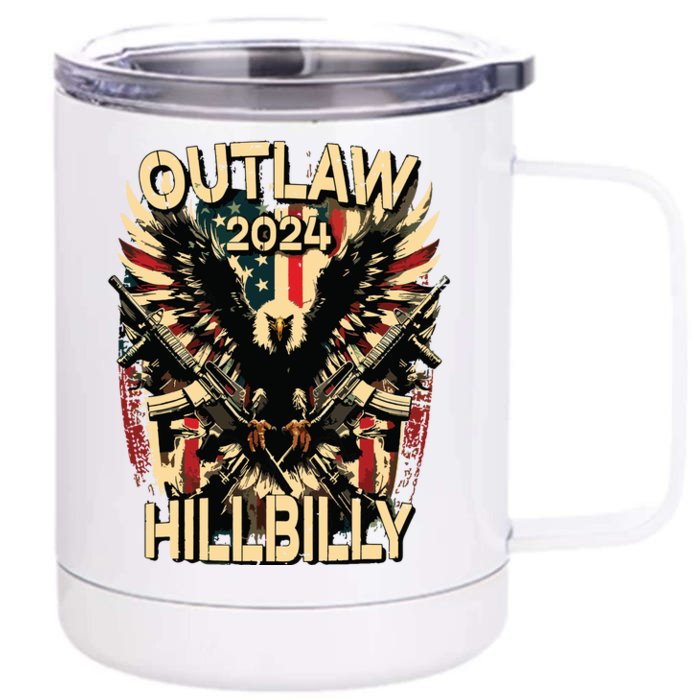 Outlaw Hillbilly Front & Back 12oz Stainless Steel Tumbler Cup