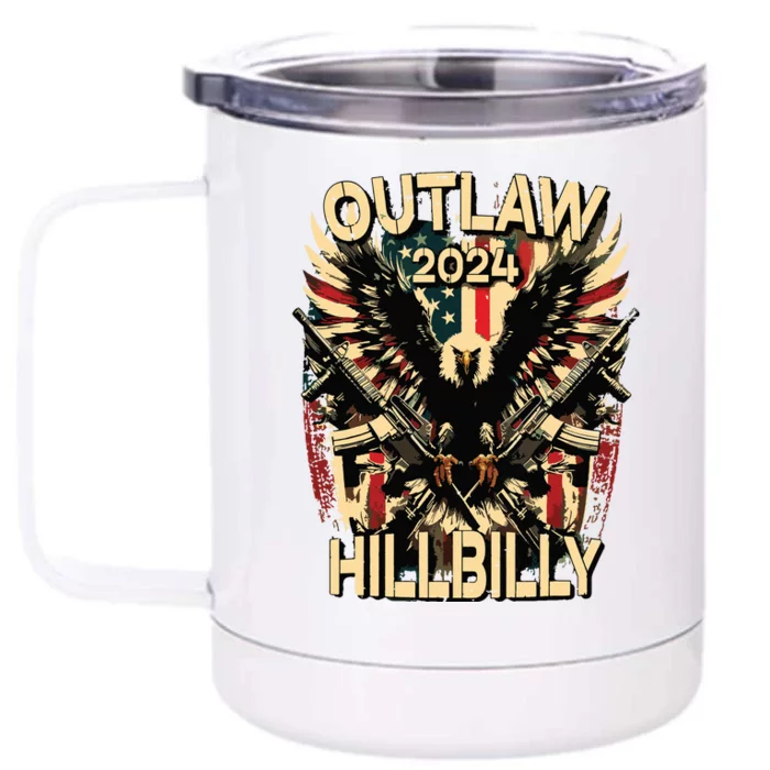 Outlaw Hillbilly Front & Back 12oz Stainless Steel Tumbler Cup