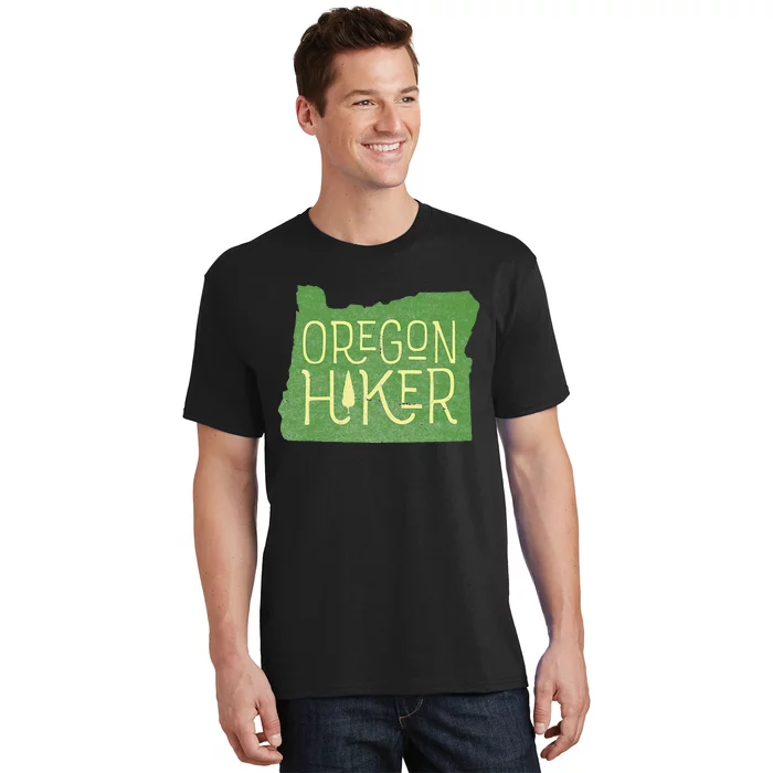 Oregon Hiker Outdoors Classic Retro Hiking Adventure Badge T-Shirt