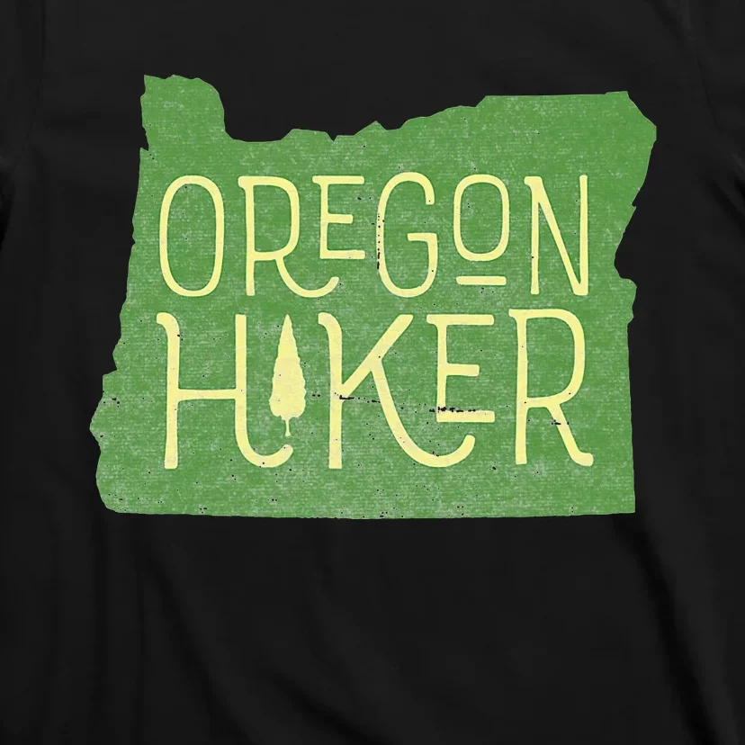 Oregon Hiker Outdoors Classic Retro Hiking Adventure Badge T-Shirt